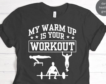 Shirt For Workout Lover, Gym Training Fan, Gym Personal Trainer Tee, Healthy Lifestyle Best Gift T-shirt / Sweatshirt / Tank Top / Hoodie