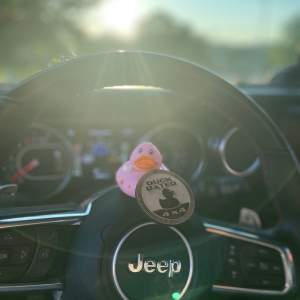 Duck Rated 4x4!  Wood Tags and Rubber Ducks for Jeep Owners