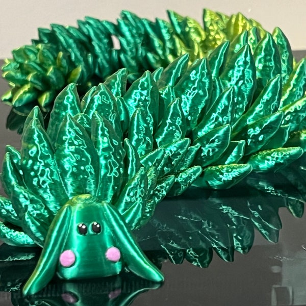 Leaf Sheep (Costasiella kuroshimae) Articulated 3d Printed Flexi