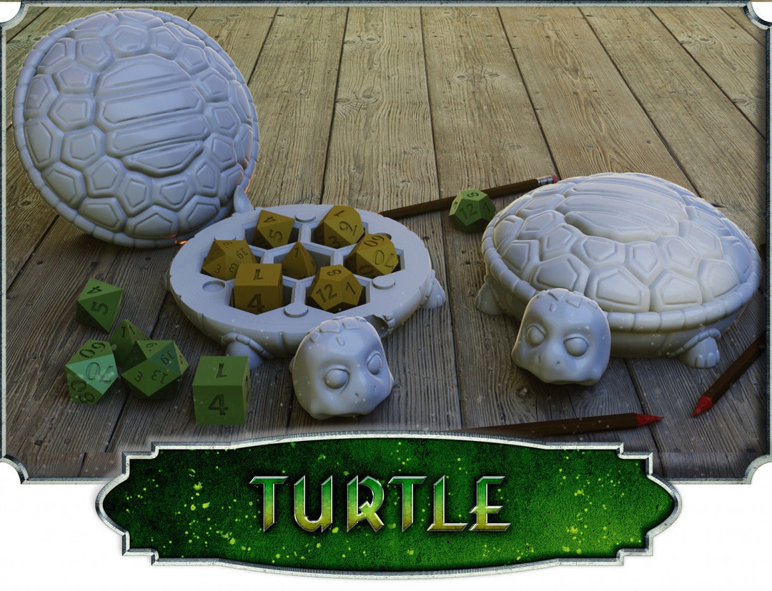 Turtle D20 Dice Case - Etsy