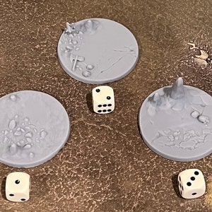 50mm cave bases with stalagmites mushrooms and an ax