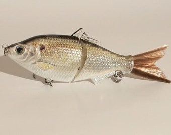 Custom Painted Thunder God CTM Swim Bait, Color Shift Fishing Lure