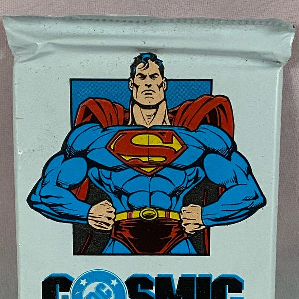 1991 Impel DC Cosmic Cards Trading Cards - Original Unopened Pack - Superman, Wonder Woman, Green Lantern, Deathlok
