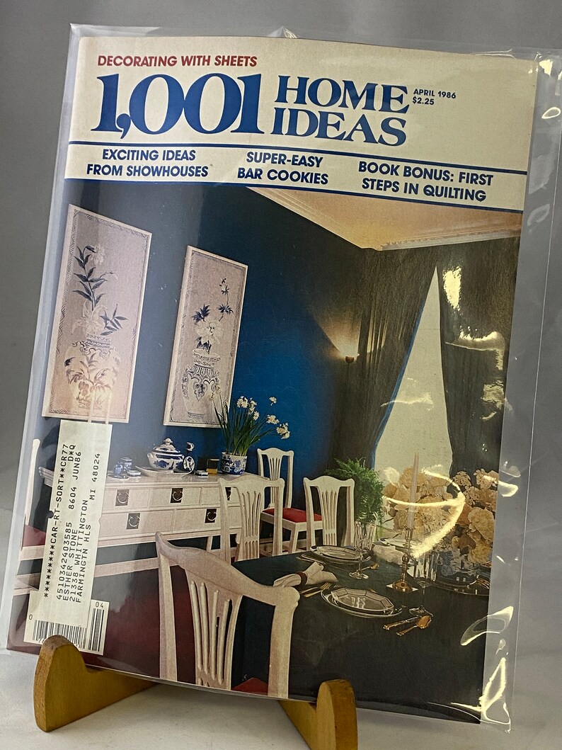 Vintage 1986 1,001 Home Ideas Magazine Multiple Issues Available Etsy