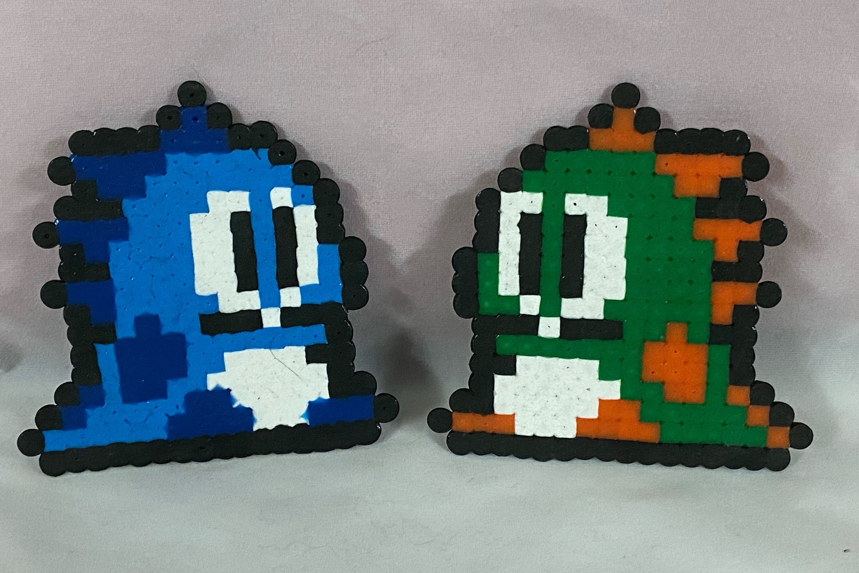 Bubble Bobble Perler Pixel Art with magnet option -  Portugal