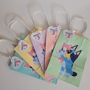 Personalized Bluey Inspired Goodie Bags - 8pk - Etsy