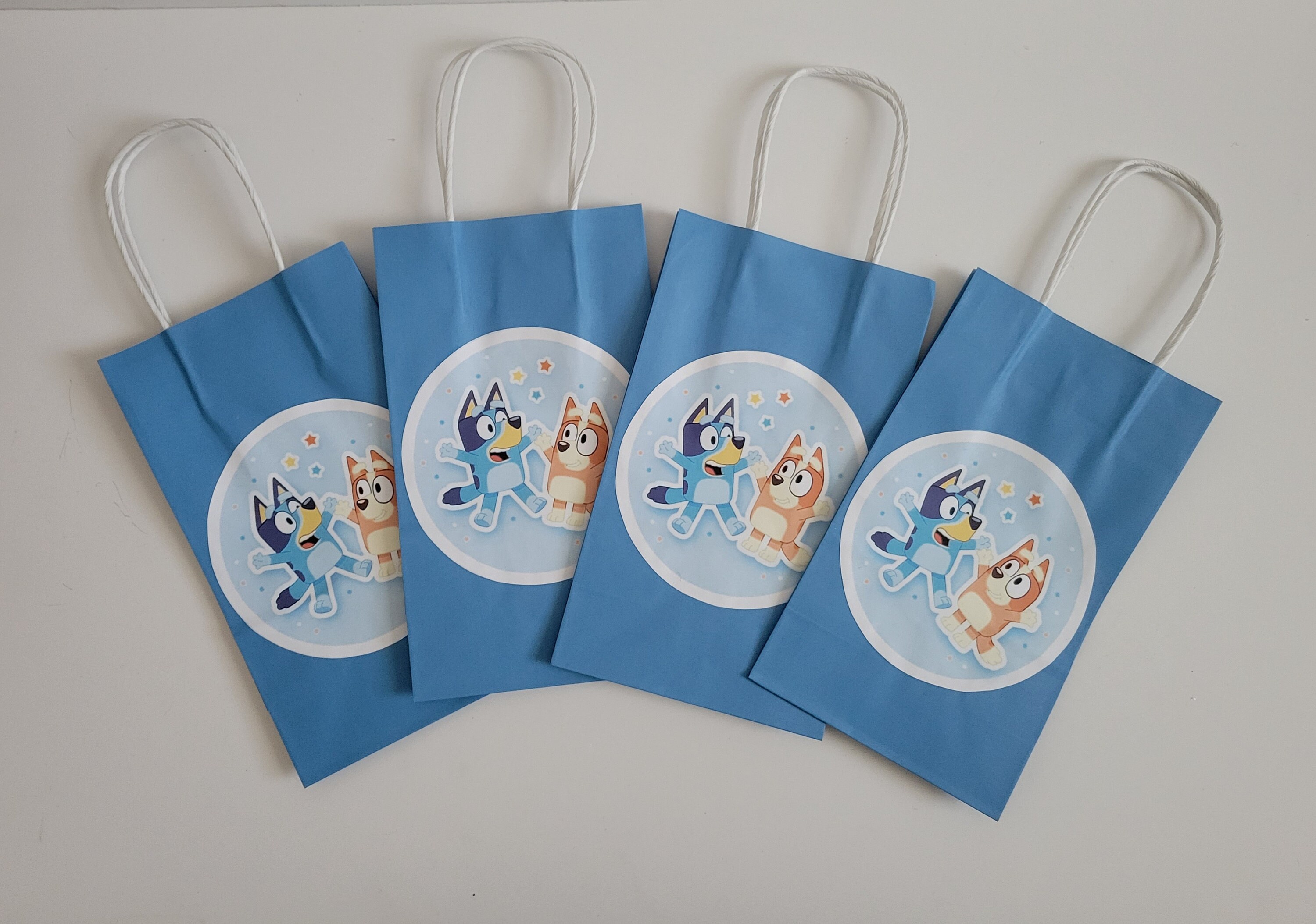 Bluey Paper Bags with Custom Tags