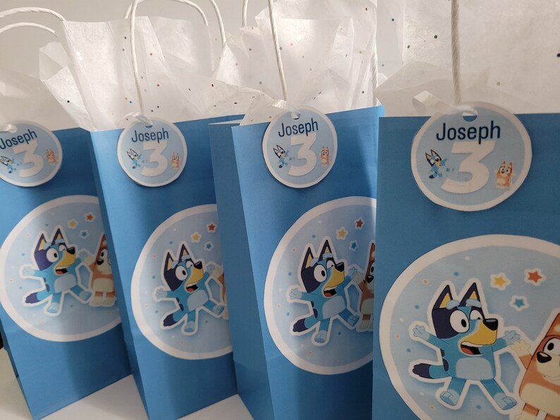 Personalized Bluey Inspired Goodie Bags 8pk - Etsy