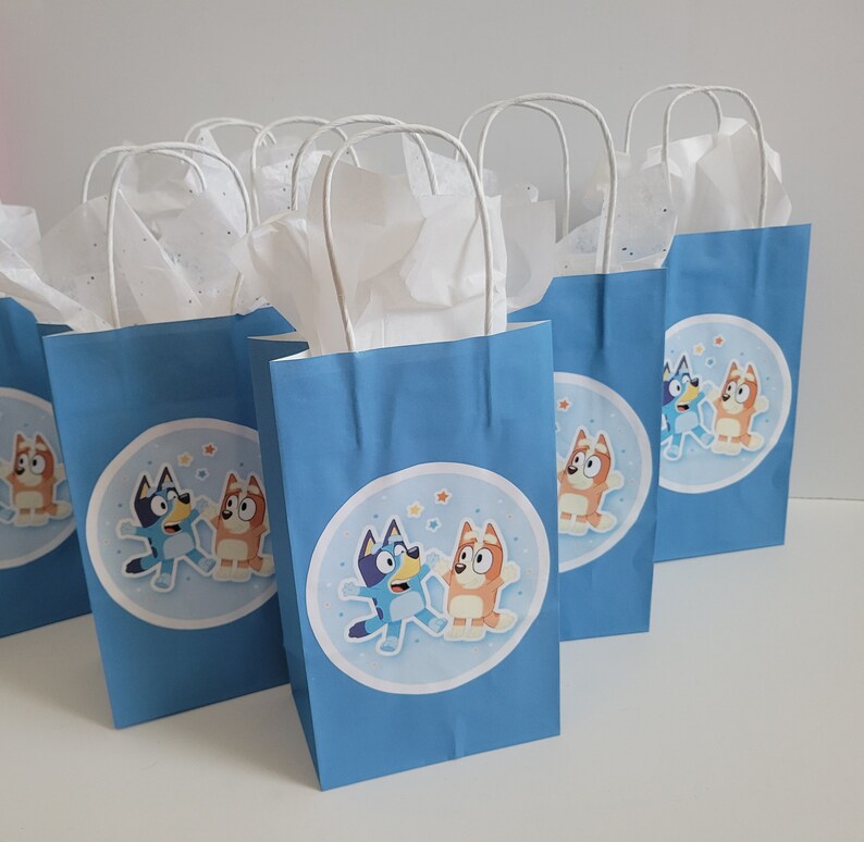 Personalized Bluey Inspired Goodie Bags 8pk - Etsy