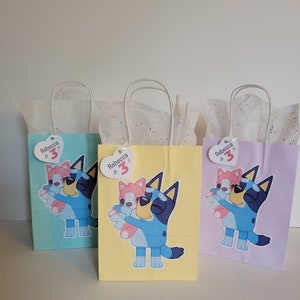Personalized Bluey Inspired Goodie Bags - 8pk - Etsy