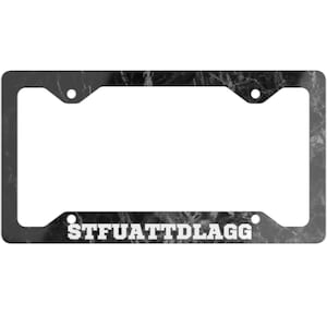 Ultra Slim STFUATTDLAGG Aluminum License Plate Frame For Smut fan Gift For Book Lover Spicy Book Club Smut Fan Bookish Car Decor