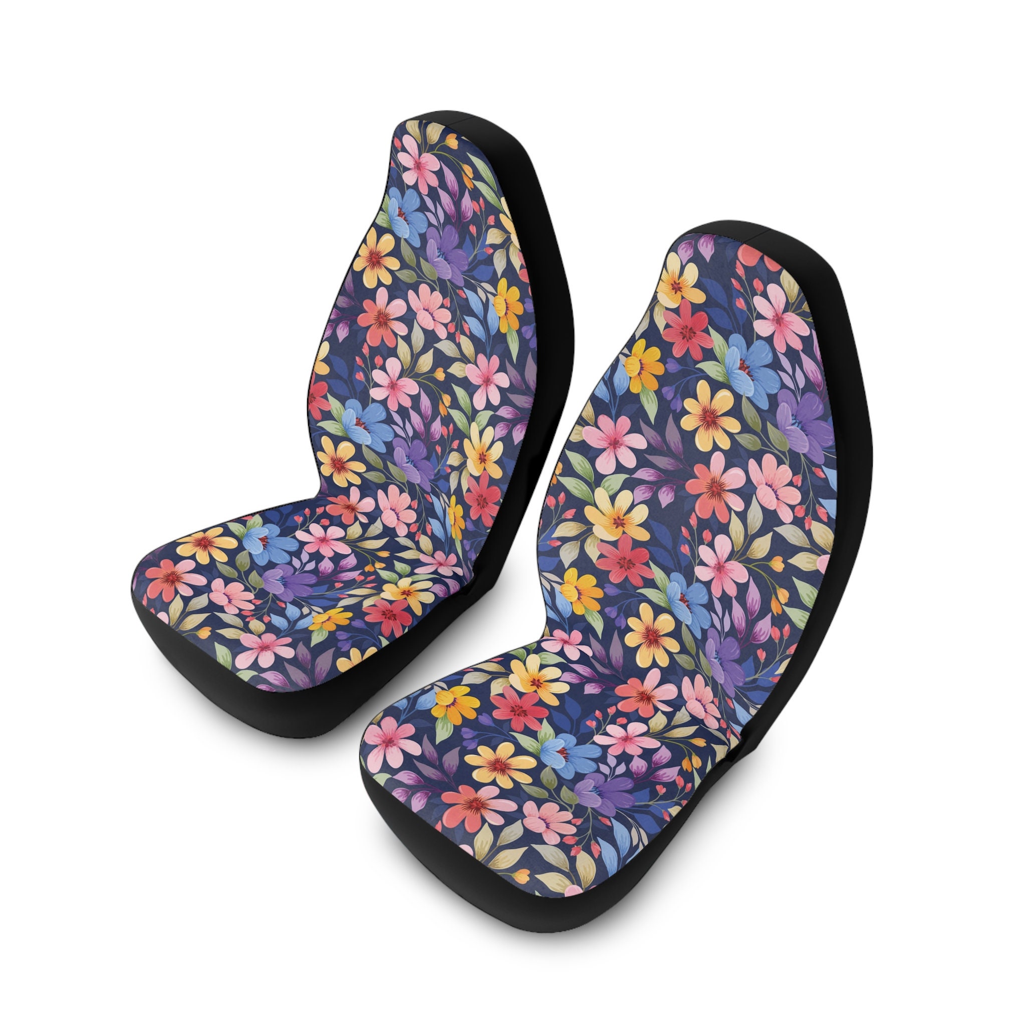 Floral Car Seat Protector, Flower Pattern Seat Cover