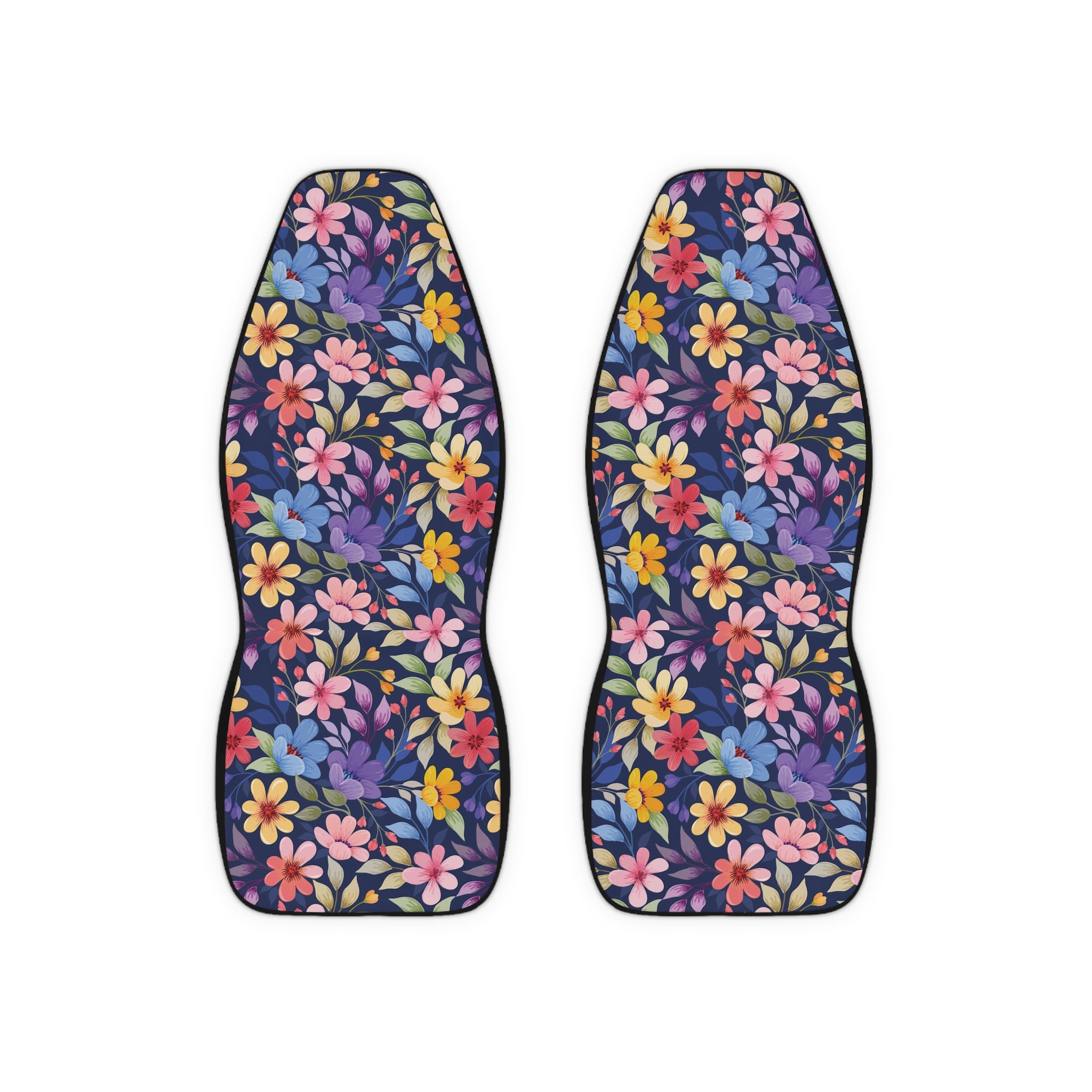 Floral Car Seat Protector, Flower Pattern Seat Cover