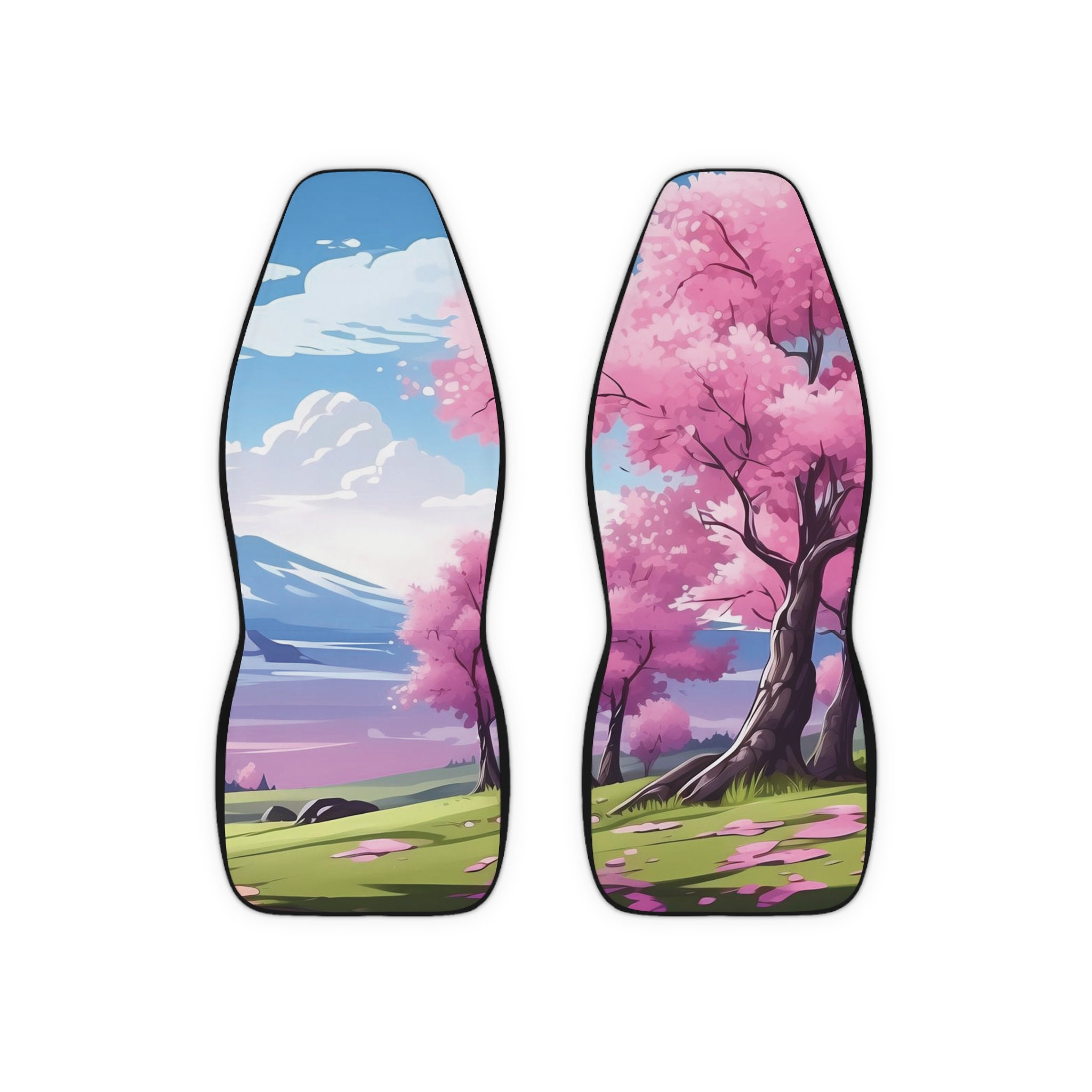 Cartoon Cherry blossoms, Cartoon, Colorful, Kawaii Car Seat Covers