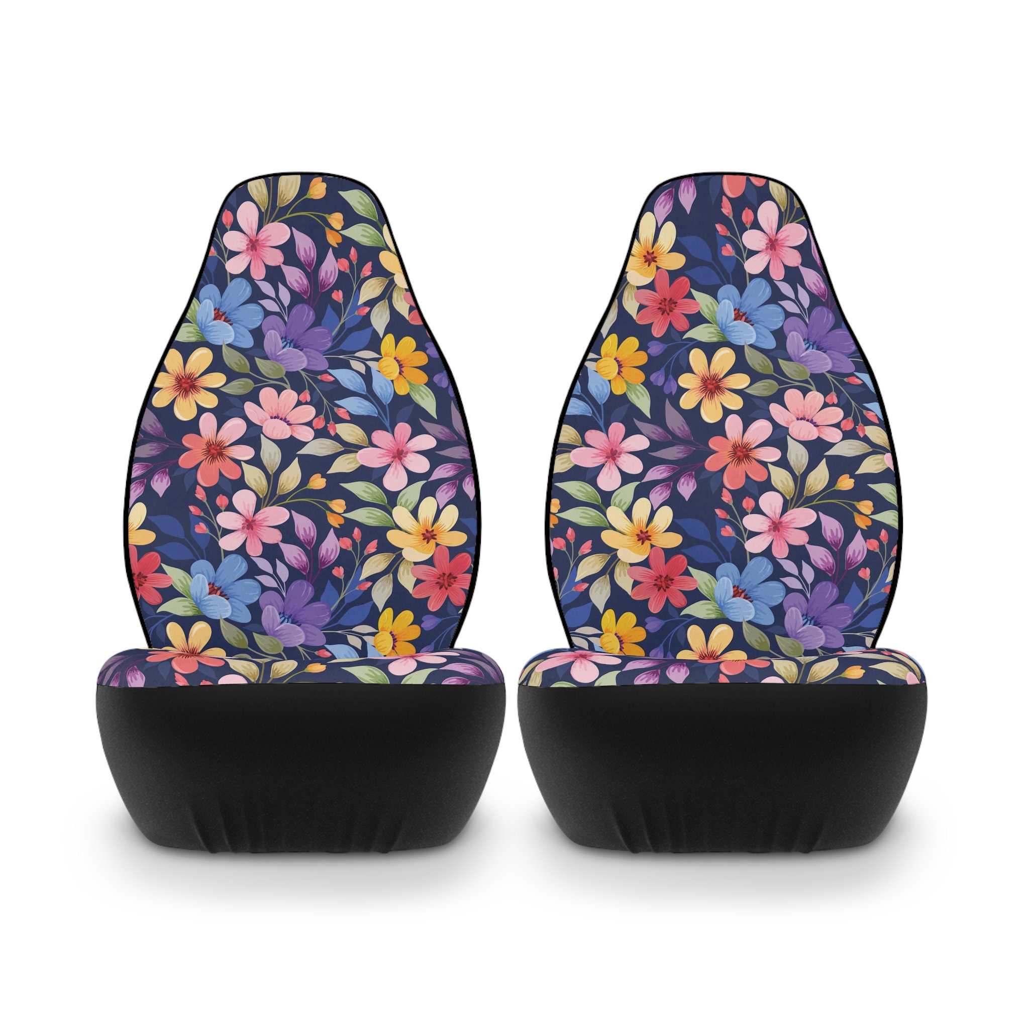 Floral Car Seat Protector, Flower Pattern Seat Cover