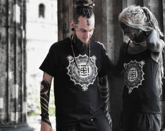 Black Buddha and Mandala Tee Black Buddha and Mandala Tee