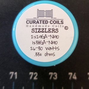 Sizzlers Bobine aliens à 2 noyaux 2,5 mm 0,35 ohms , boro , aio , boîte à billettes , bobine