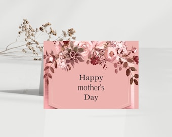 Happy mother's day Card Landscape, Mother's Day Card, Happy Mother's Day, Special Mum, Customised Card, Custom Greetings Card, Gift For Mum.