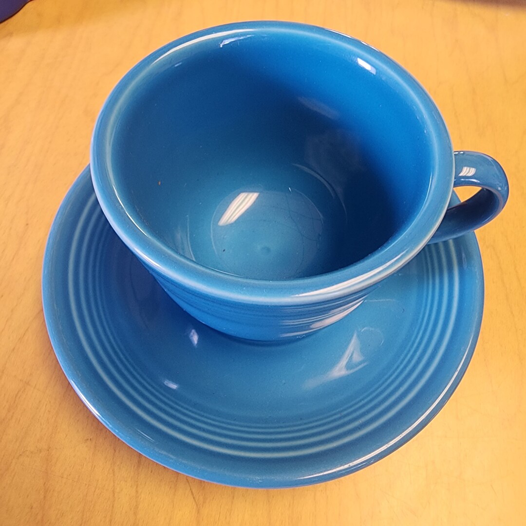 Fiesta Ware Cup and Saucer Set Etsy