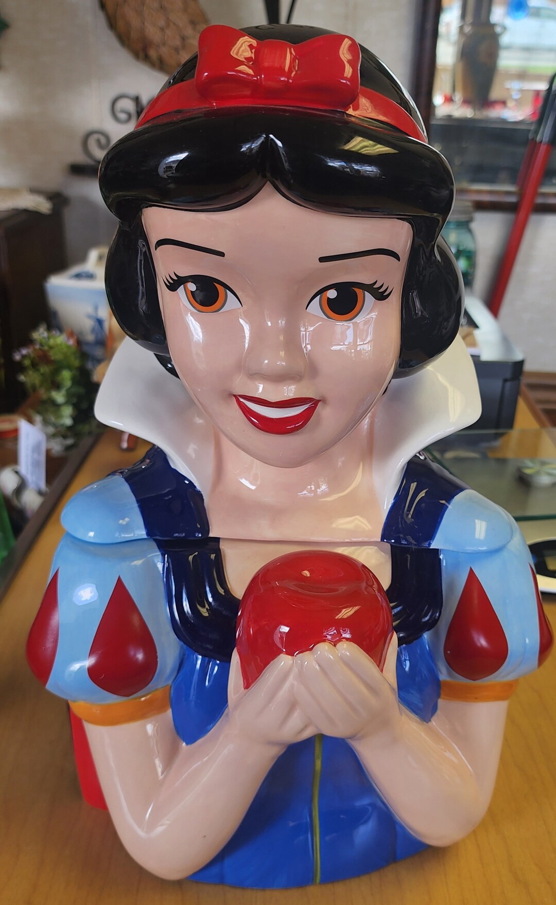 Vintage Disney Snow White Cookie Jar Etsy
