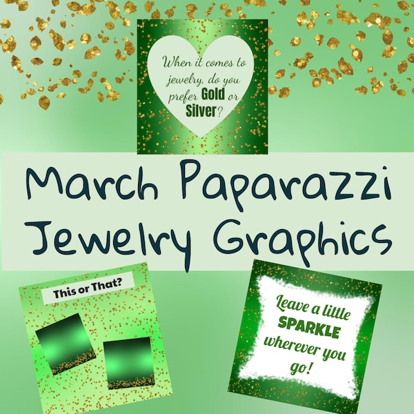 Paparazzi Jewelry Consultant Graphics, GLITTER Facebook graphics, March engagement post, Paparazzi jewelry posts, Green, Instagram, Facebook