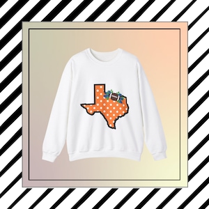 Moletom Texas Football Unissex Heavy Blend™ com gola redonda