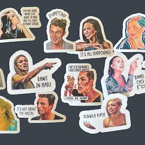 Autocollants Vanderpump, citations sur les règles de la pompe, James Kennedy, Brittany Cartwright, Stassi Schroeder, Scheanna Shay, Schwartz, Tequila Katie