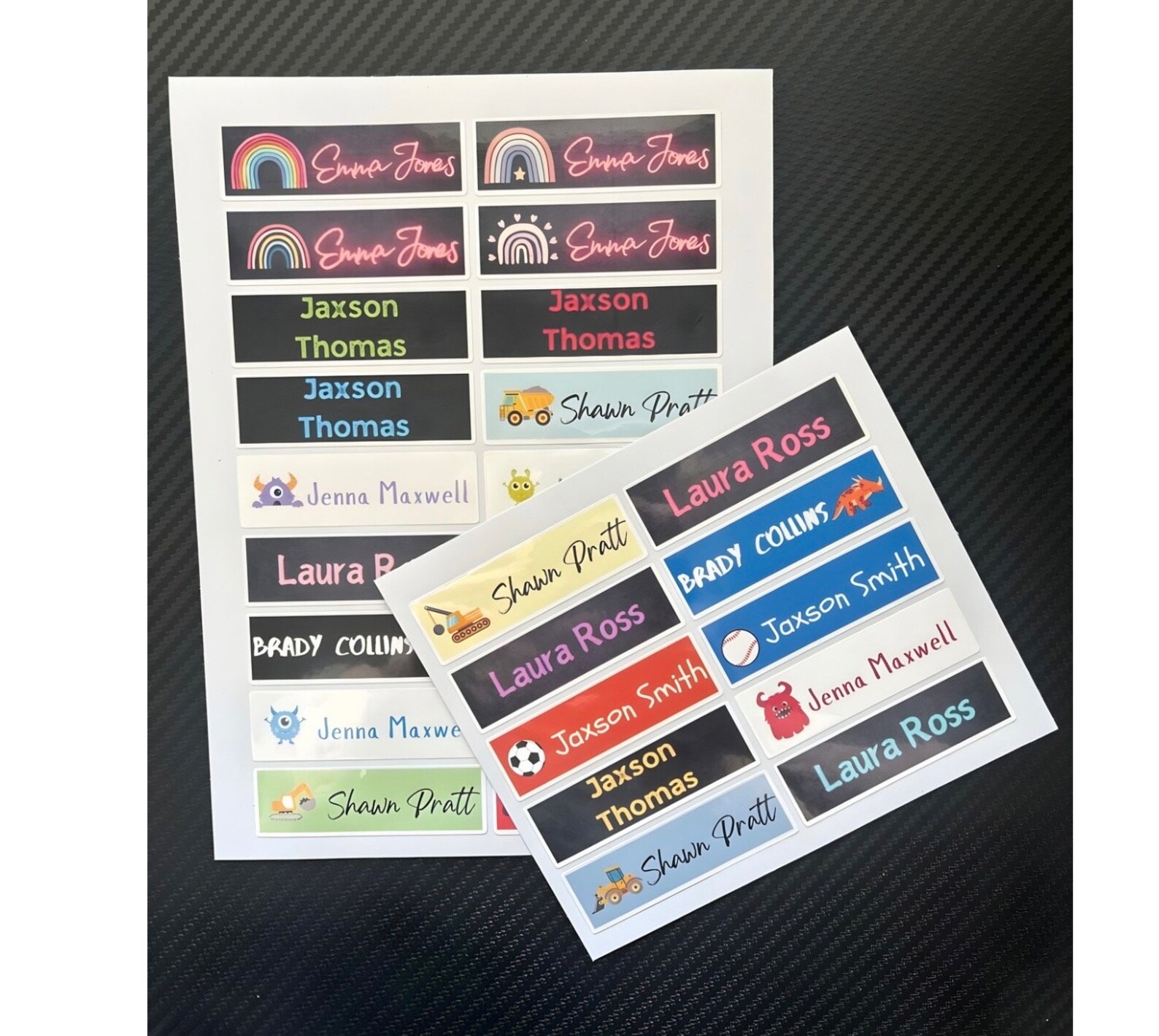 Personalized Name Labels for Kids, Waterproof Labels, Dishwasher Safe ...