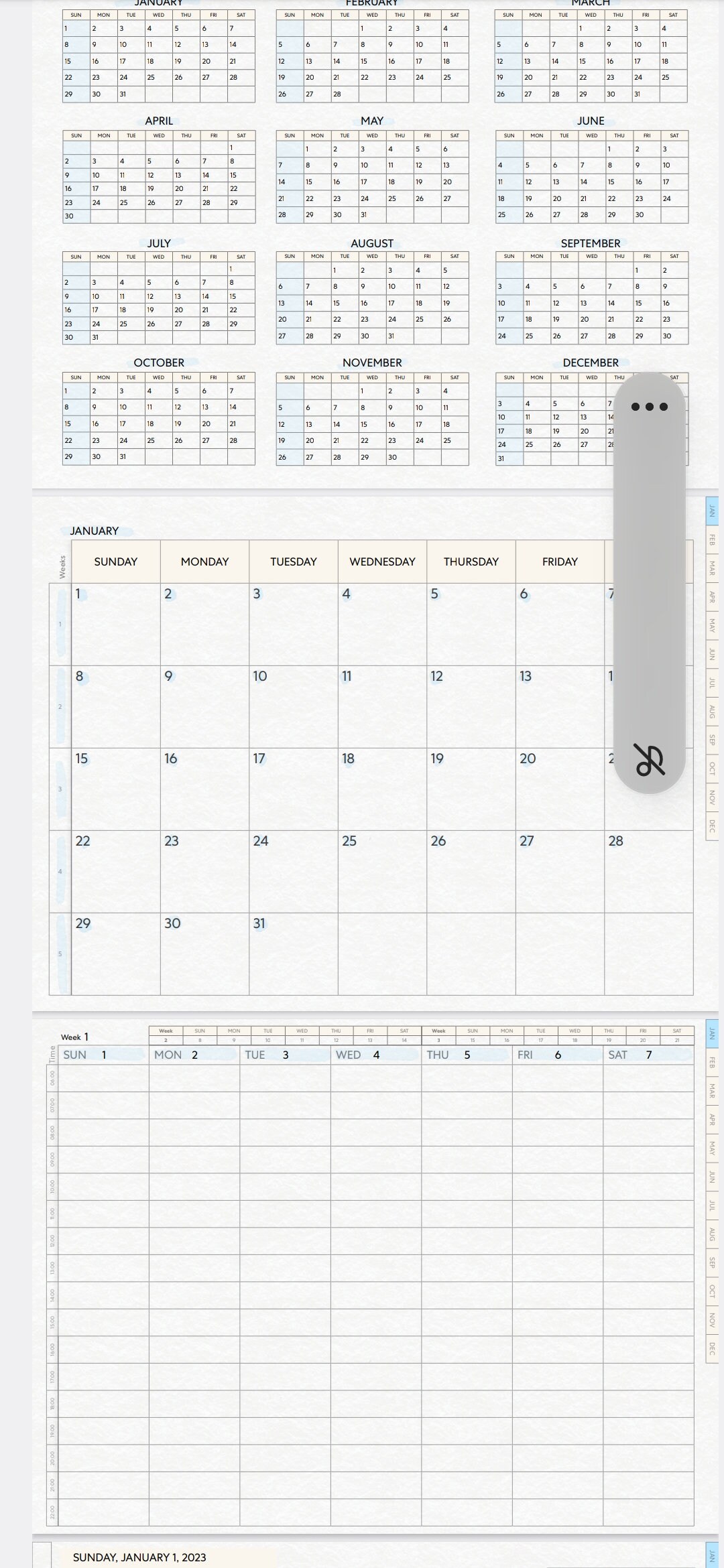 2023 Digital Planner Etsy