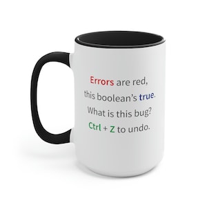 Programming Humor - Ctrl + Z - Tea & Coffee Accent Mug