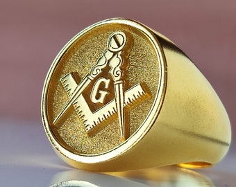 Masonic Rings, Freemason Ring, Master Mason Rings, Free Mason Ring, Mens Masonic Rings, Masonic Jewelry, Christmas Ring, Christmas Gift