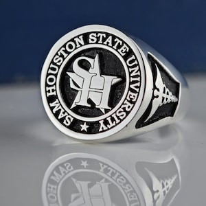 14k White Gold Class Ring, Graduation Rings, Gold Class Ring, 14k Gold Class Ring, Class Rings, College Class Rings, College Rings,Grad Gift