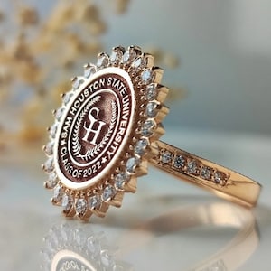 University Ring, Graduation Gift, Class Rings, Senior Class Ring, College Class Ring, School Ring, High School Ring, Valentine&#39;s Day Gift