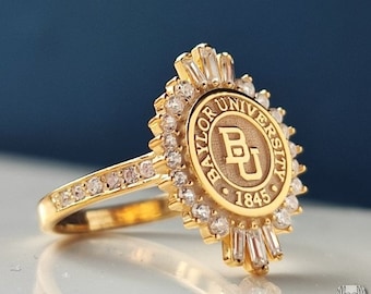 College ring,Graduation ring,Class ring,University ring,Personalized gift,Personalized Jewelry,Valentine gift ,High school ring , Gold ring