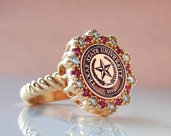 Graduation ring , Graduation gift , Personalized ring , Personalized jewelry , Personalized gift , College ring , University ring , Class