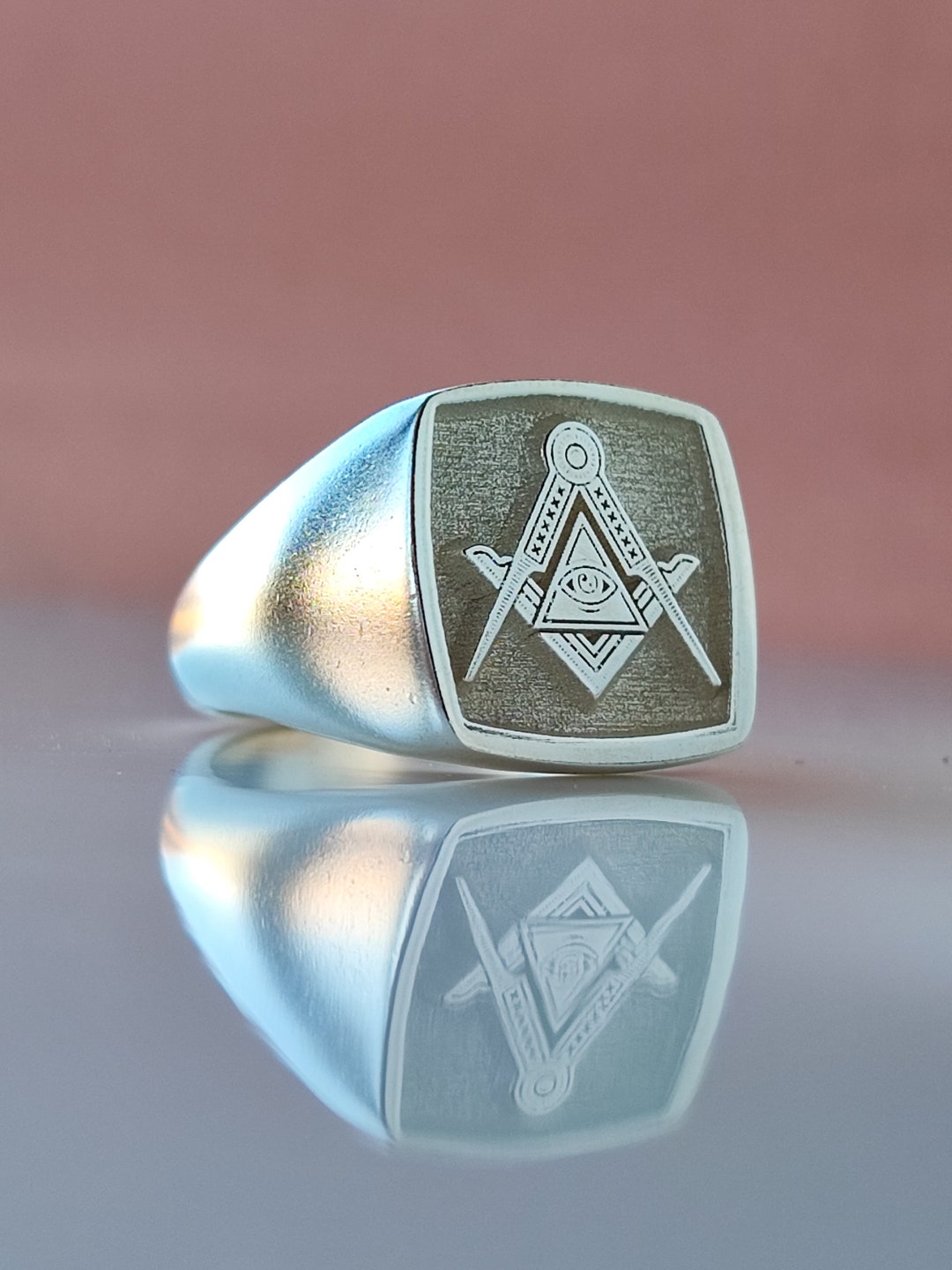Masonic Rings With Lodge Number Personalized Masonic Lodge Number