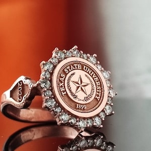 University Ring, College Ring, Graduation Ring, Woman Ring, Graduation Gift, Class Ring, College Class Ring, High School Ring, School Ring