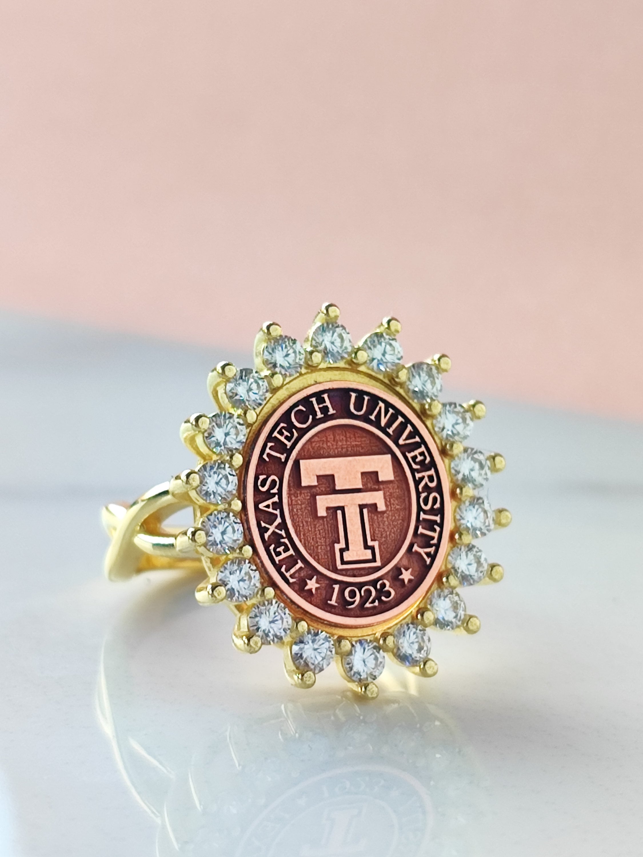 Custom Graduation Ring 14K Gold 925 Sterling Silver - Personalized ...