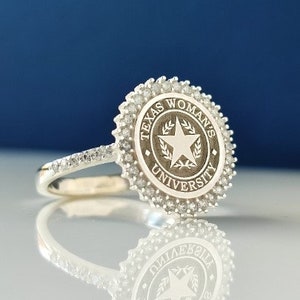 Class Ring for Women | College, High School Graduation Signet Ring | Graduation Gift | Valentina day gift | Personalized ring