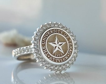 Sterling Silver Class Ring | Customizable Graduation Gift
