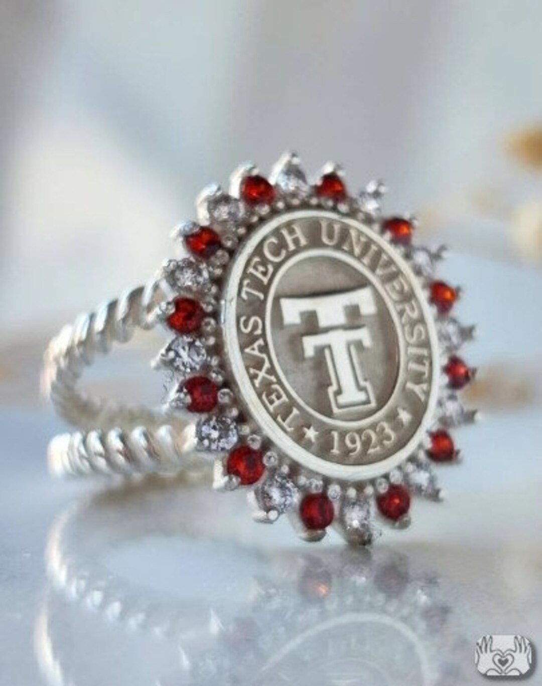 Handmade Sterling Silver Graduation Ring, Custom University Class Ring ...