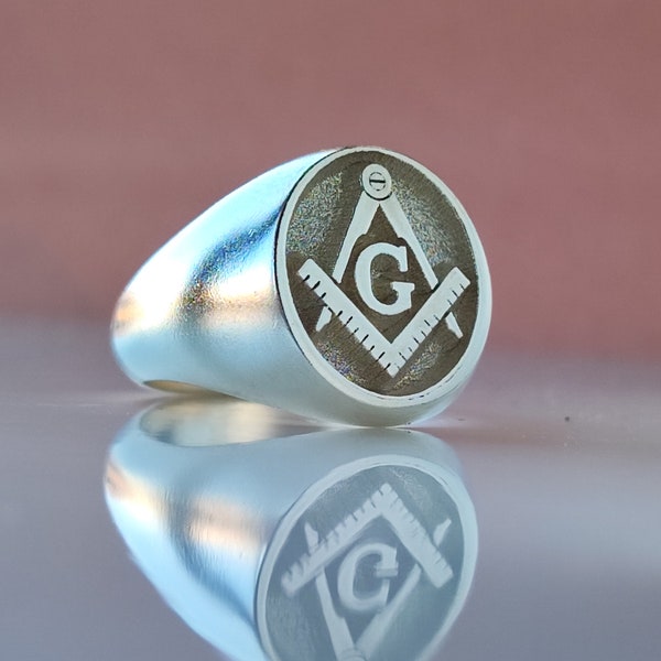 Mens Masonic Ring Etsy