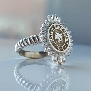 College Ring, University Ring, Graduation Gift, Graduation Ring, Woman Ring, Class Ring,College Class Ring, School Ring,Valentina day's gift