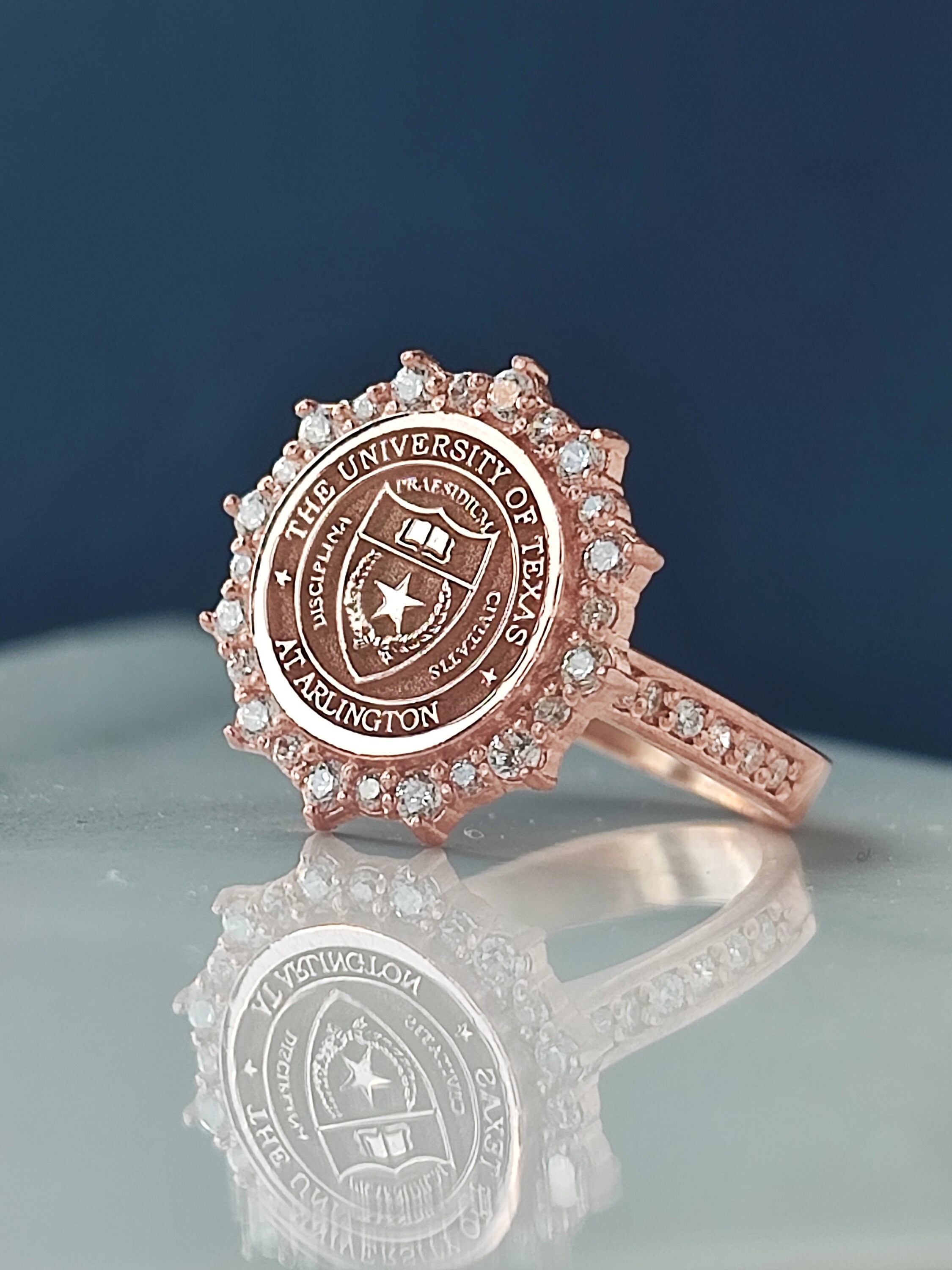 Humber Graduation Rings Academic Graduation Ring, Personalized College Ring, Sterling Silver ...