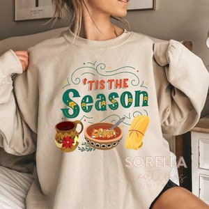 To jest w tym sezonie PNG cyfrowy clipart transfer Meksykański świąteczny kubek navidad año nuevo DTF koszula sublimacyjna pozole tamales atole