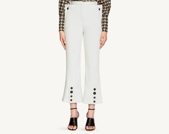 Cropped Flare / High Rise Pant / Women Fashion Pants