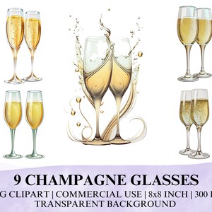 Champagne Toast Image, Champagne Toast SVG, Cheers PNG, Champagne