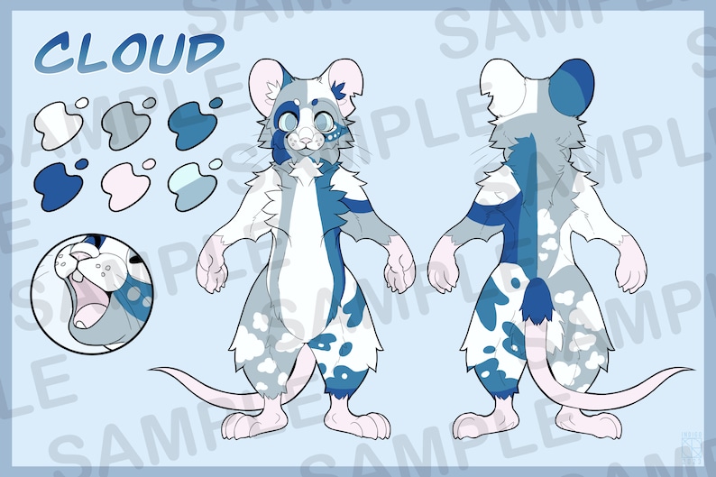 Mouse Reference Sheet Base - Etsy