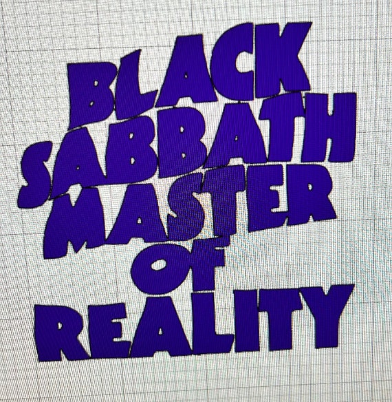 Black Sabbath —master of Reality - Etsy