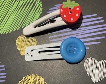 button hairclips